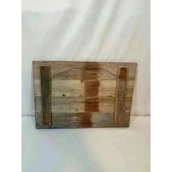 Oklahoma Indian Head Dress Wooden Handcarved Wall Hanging Decor Rustic Mancave - Picture 3 of 5